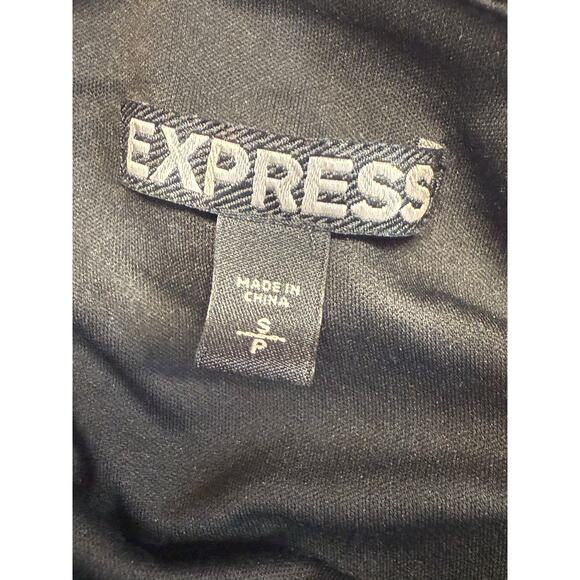 Women's EXPRESS Black Silver Lined Mini Skirt with Sequin Accents Size SP - Picture 4 of 6